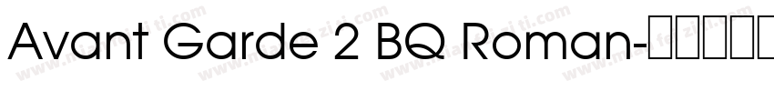 Avant Garde 2 BQ Roman字体转换
